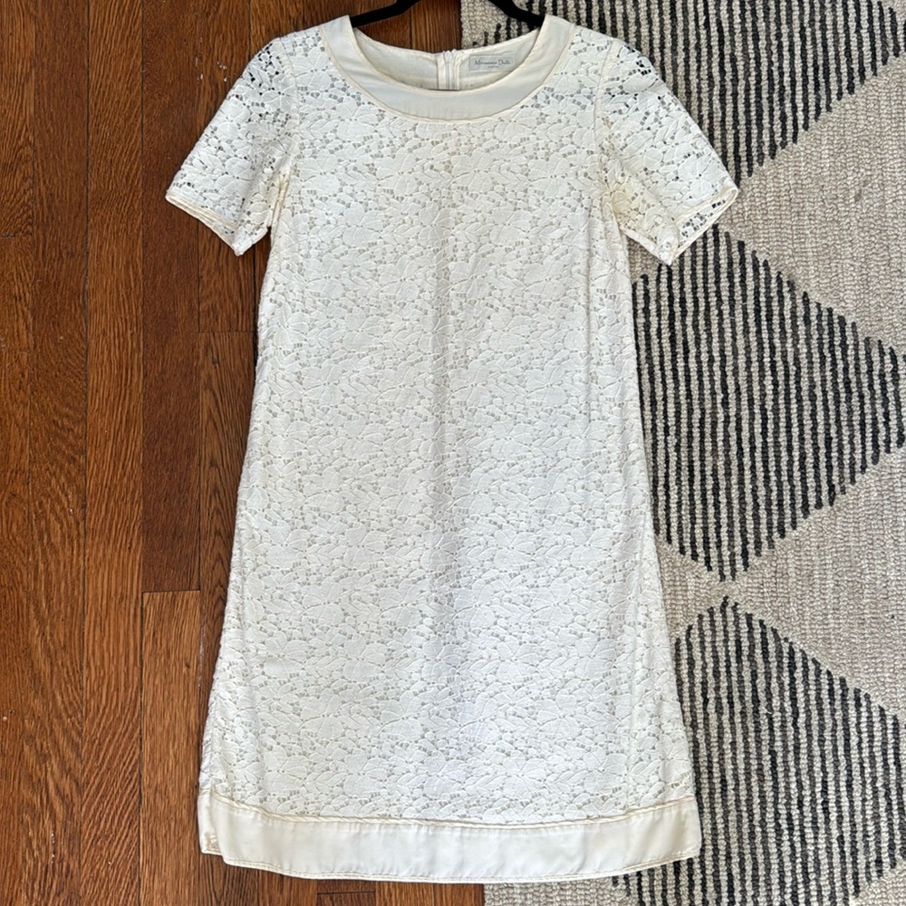 Lace Shell Short - Sleeve Dress Vintage Style